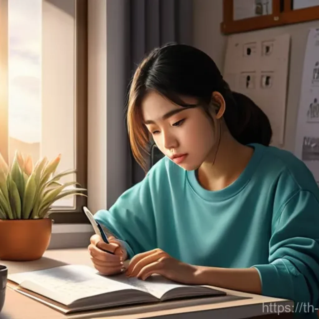 웹툰작가의 대표적인 도전과 극복 사례 - **Time-Pressured Webtoon Artist:** A young Thai webtoon artist, female, in her late 20s, in a cozy b...